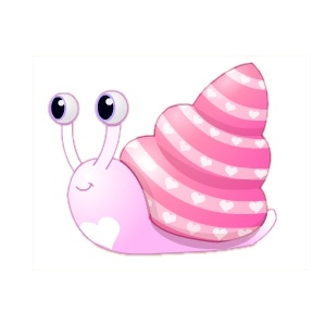 Cute Love Snail